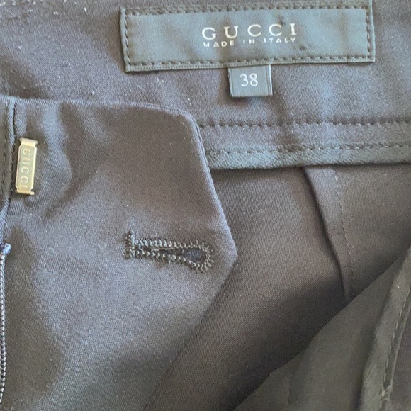 Gucci ❤️Black Skinny Leg Pants with Ankle Zip SZ38 - Picture 7 of 16